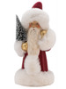 1833 Red Beaded Santa from Ino Schaller Paper Mache Candy Container