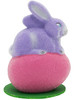 74-05 LV-PK Lavender Easter Bunny on Pink Egg Schaller Paper Mache