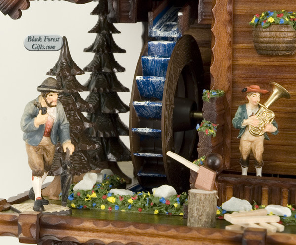 86200T Hones 8 Day Real Water Wheel Cuckoo Clock