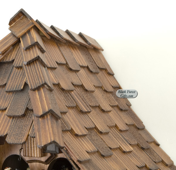 6266T Musical Shingle Maker Chalet 1 Day Cuckoo Clock