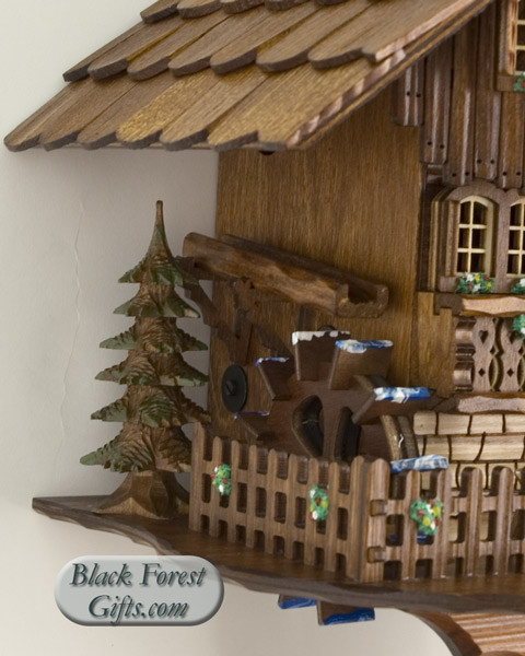 【专】南家糖摆子×2咪咕×1 638T Musical Kissing Couple Chalet 1 Day Cuckoo Clock