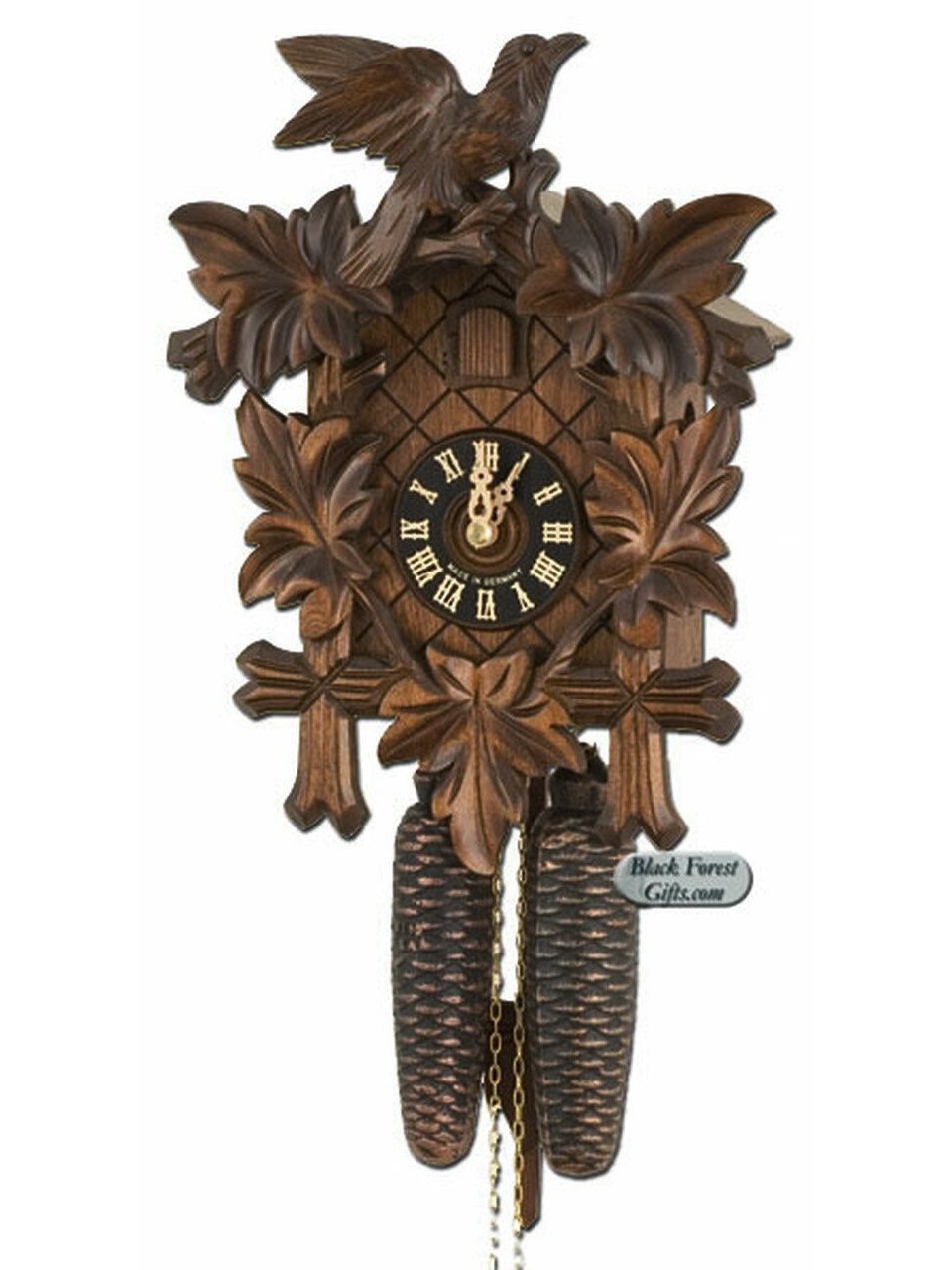 800-3NU Hones Carved 8 Day Cuckoo Clock from Germany