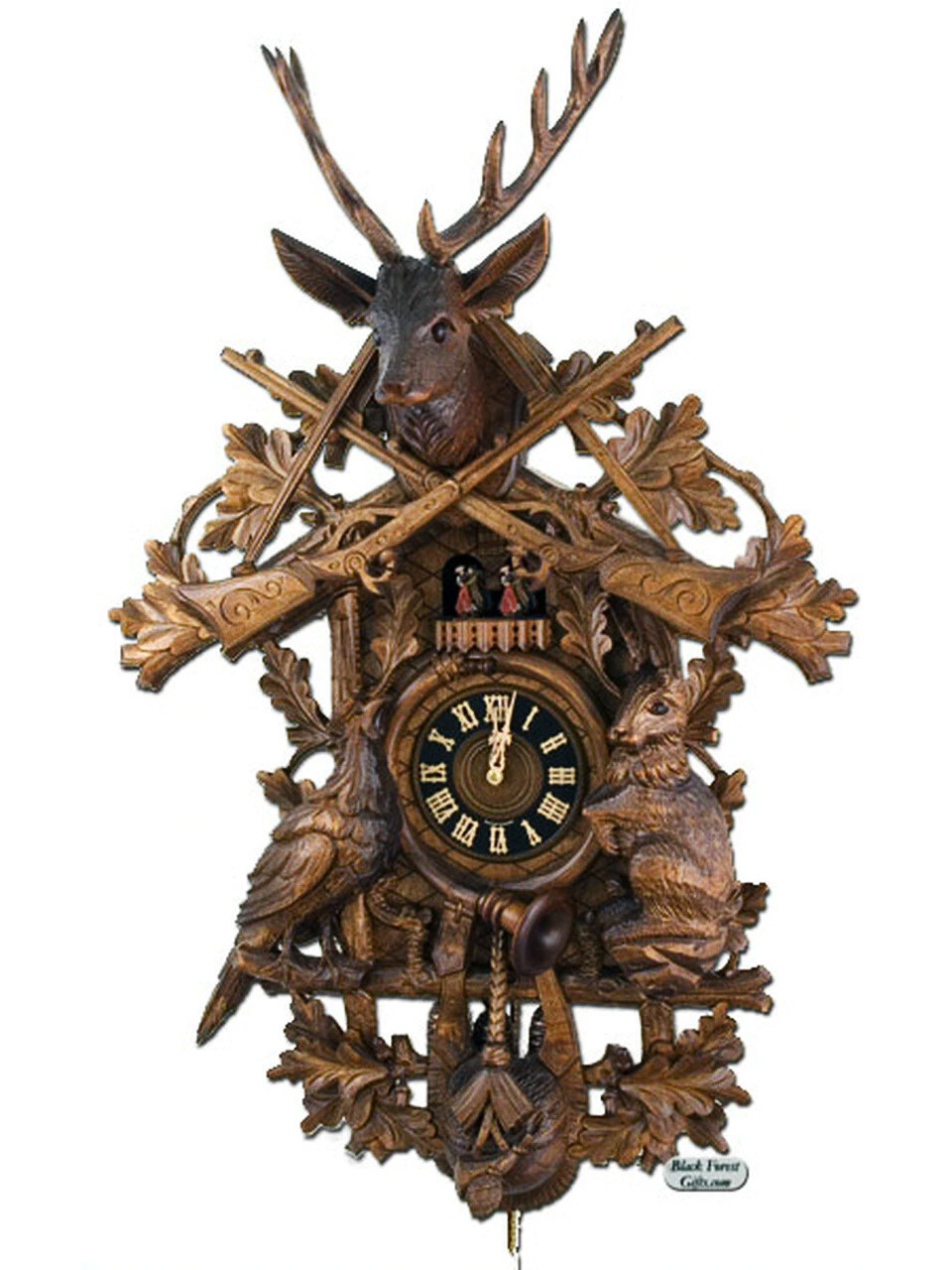 Cuckoo 8634-9TNU Hones Large 8 Day Hunters Cuckoo Clock