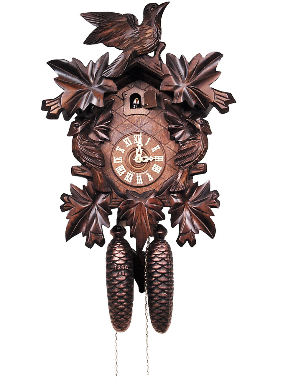 200-8-20BF 8 Day Carved Black Forest Cuckoo Clock