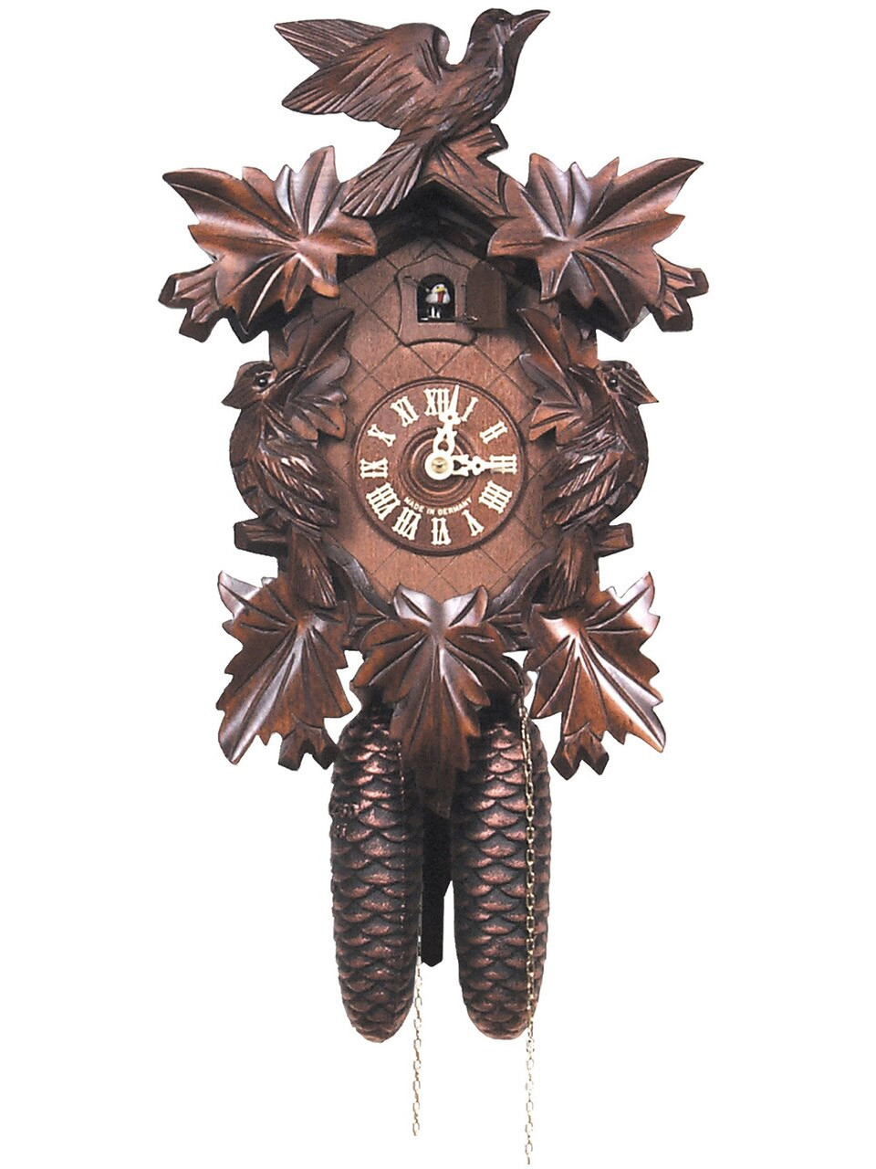 200-8-14BF 8 Day Carved Black Forest Cuckoo Clock
