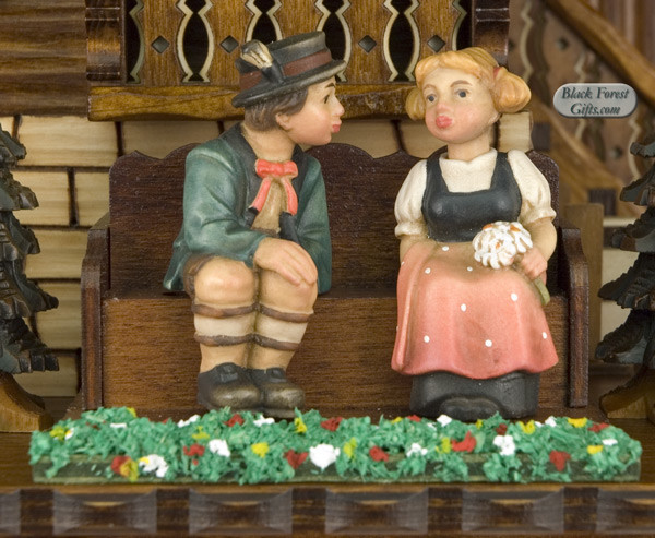 8638T Hones 8 Day Kissing Cuckoo Clock from Germany