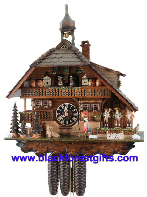 8680T Hones Famous Husli 8 Day Cuckoo Clock