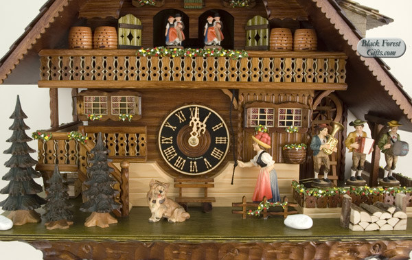 8680T Hones Famous Husli 8 Day Cuckoo Clock