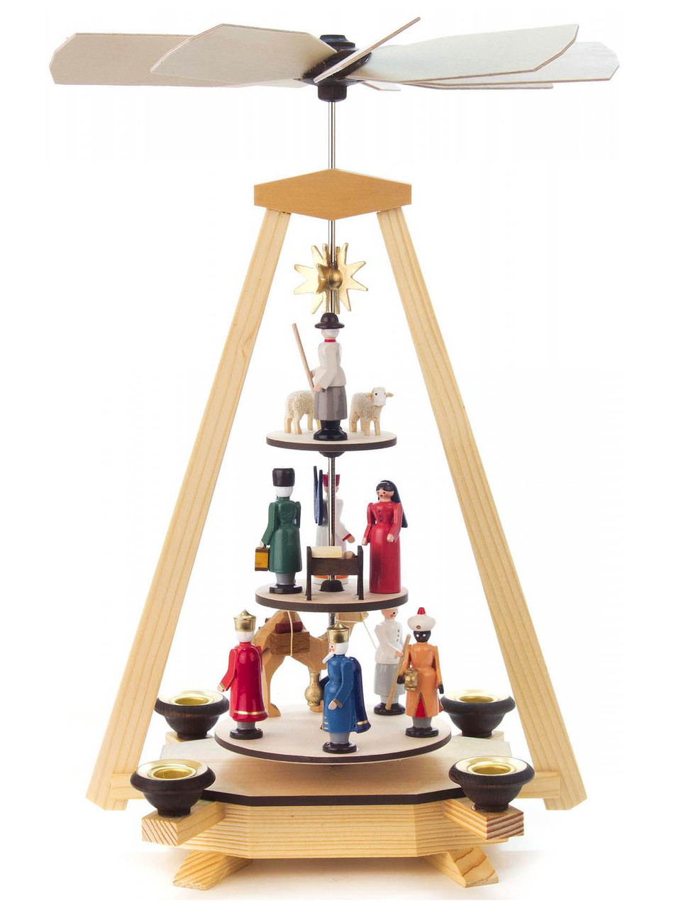 Christmas pyramid gothic Nativity of Christ, electric by Richard Glässer