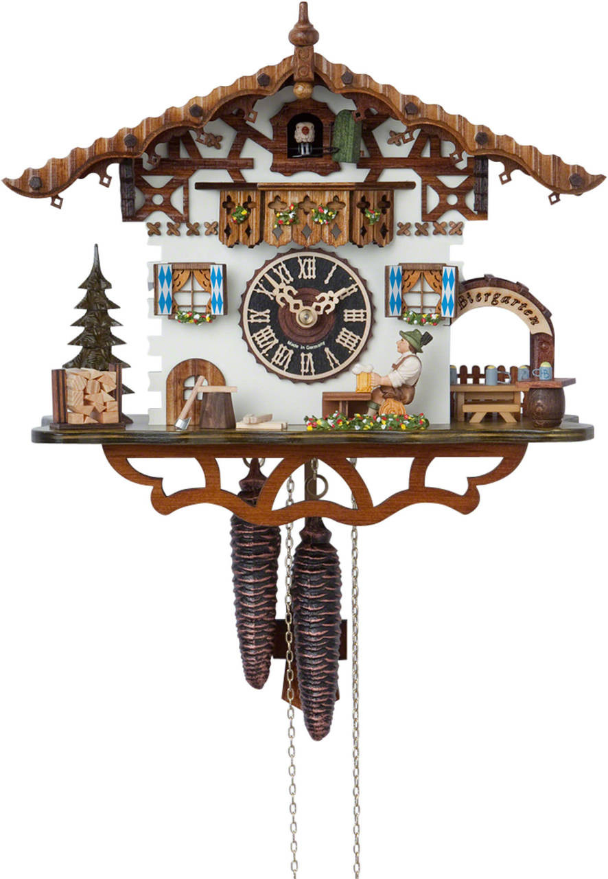 165 Beer Garden 1 Day Cuckoo Clock from Germany