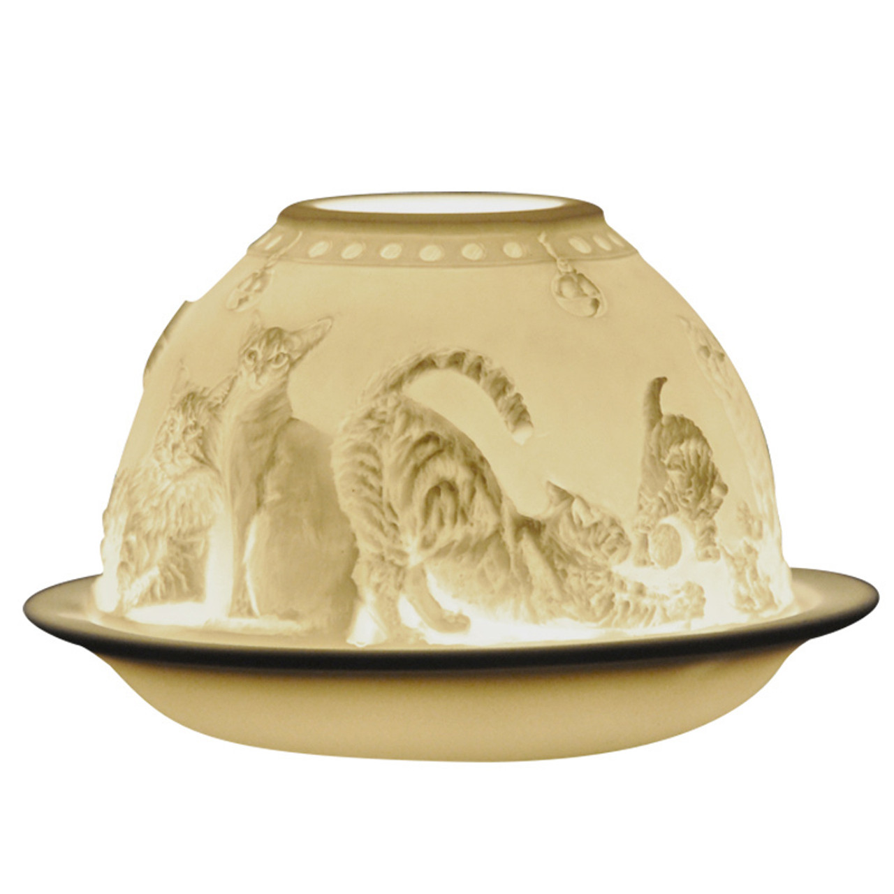 21676 Bernardaud Cats Lithophane Votive