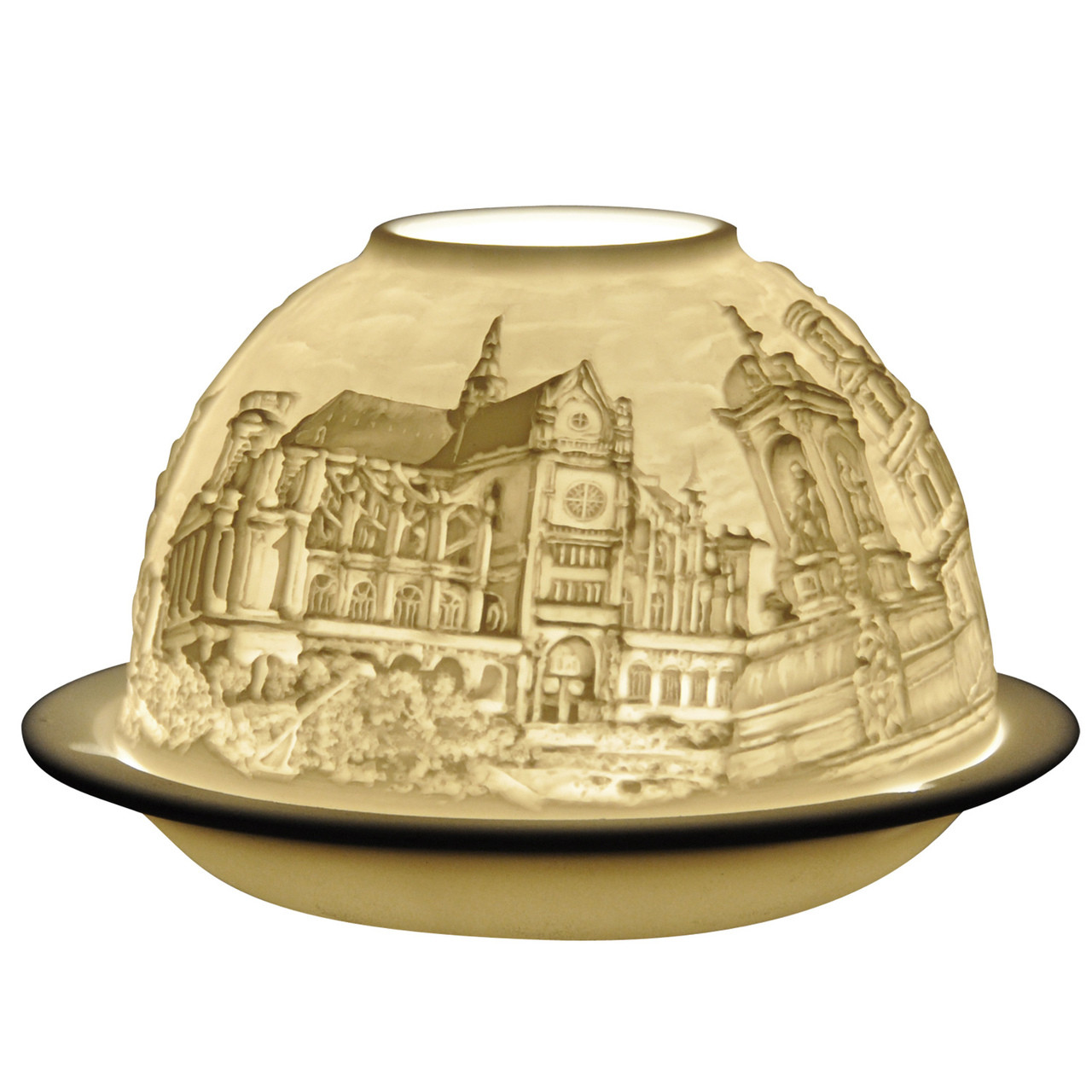 21204 Bernardaud Churches of Paris Lithophane Votive