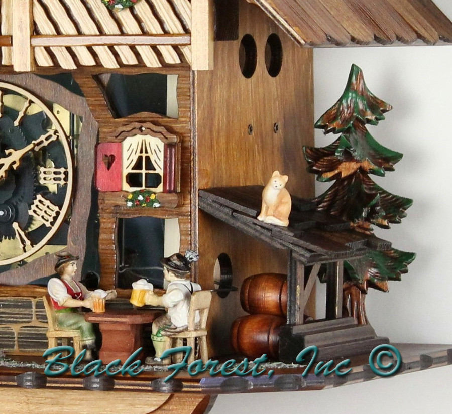 8TMT2555-9 Anton Schneider Musical Beer Drinker Chalet 8 Day