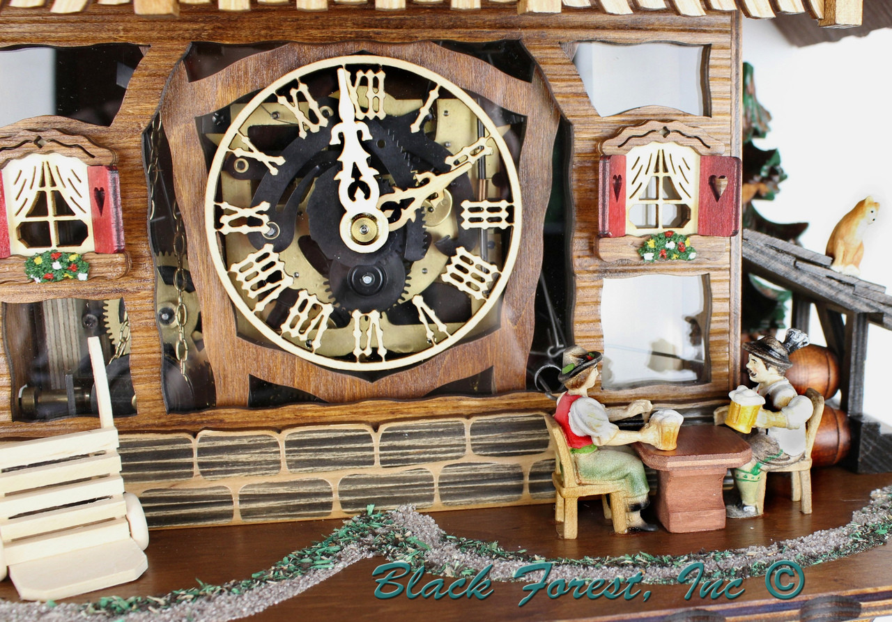 8TMT2555-9 Anton Schneider Musical Beer Drinker Chalet 8 Day