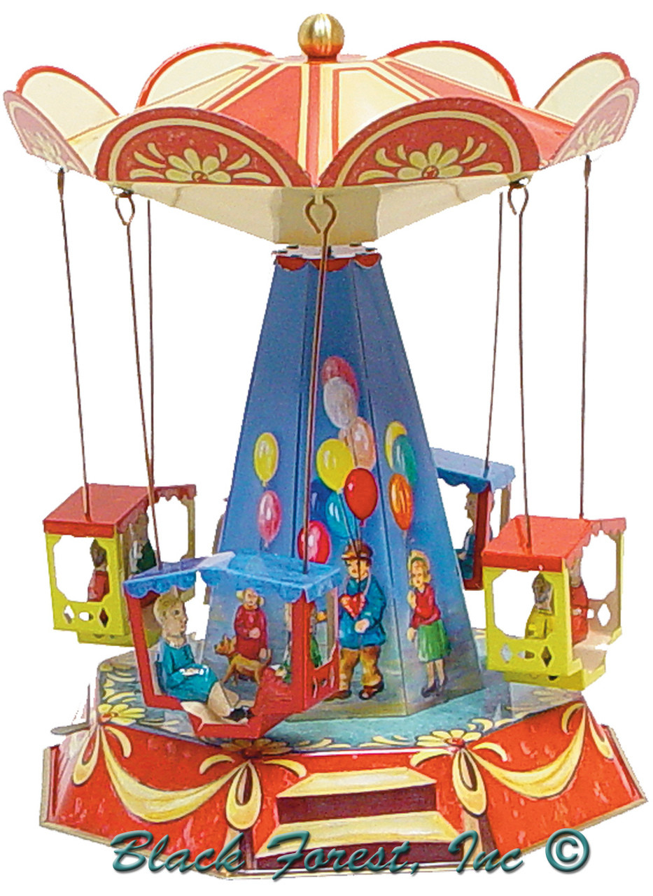 006MR Old Fashion Carousel Tin Toy made in Germany