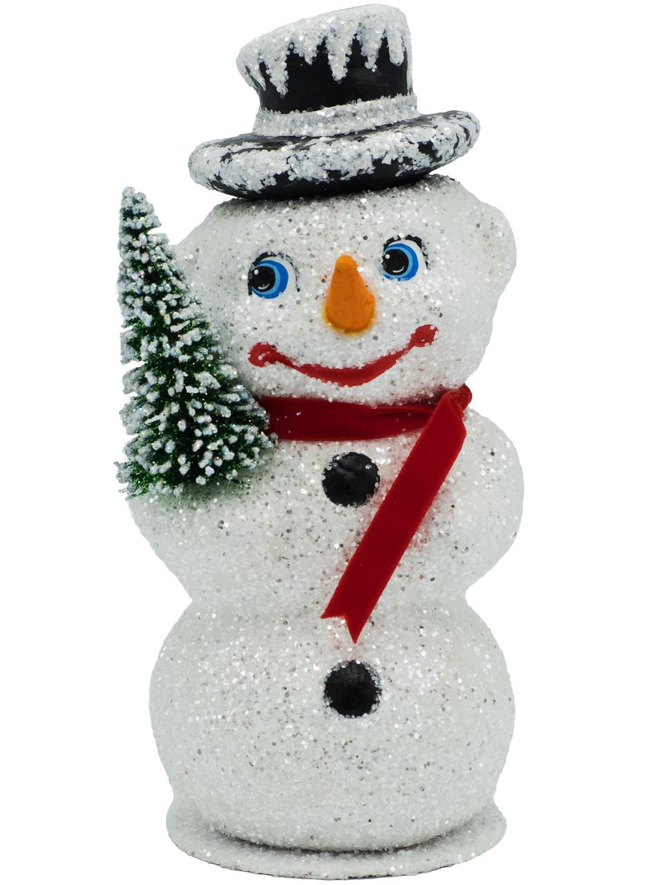 1850 - Schaller Paper Mache Candy Container - Medium Snowman - Thumbnail 3