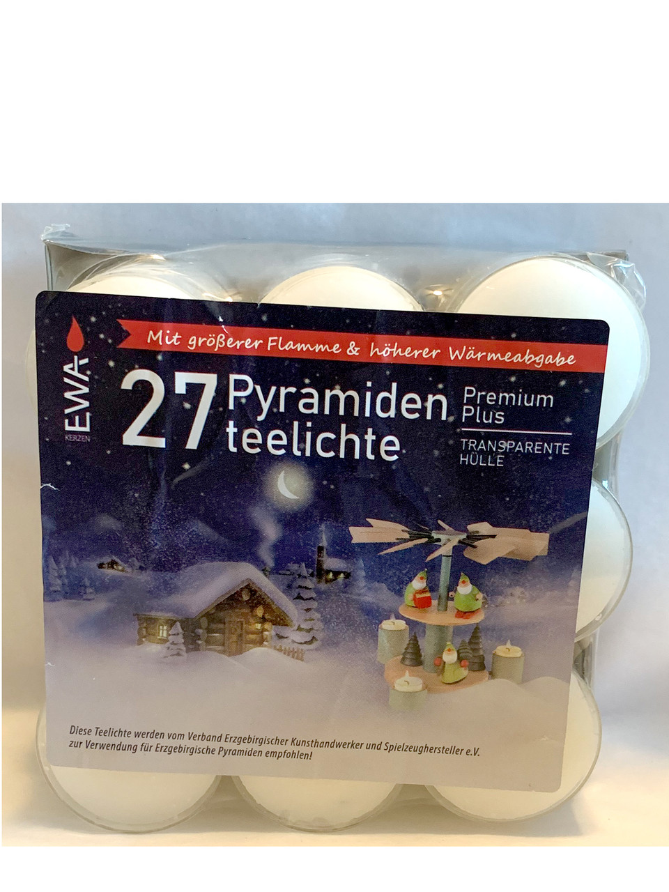 MCANDTP2 Tea Light Candles for Christmas Pyramid