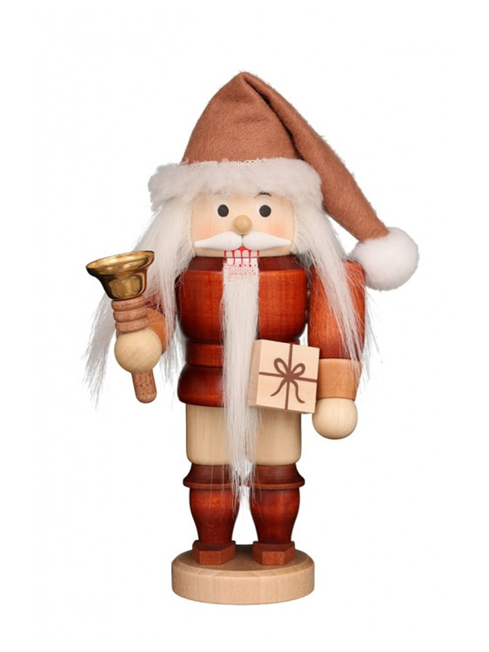 32 731 Christian Ulbricht Natural Santa with Bell Nutcracker