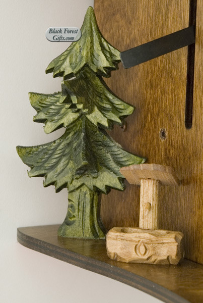 MT6563-9 Anton Schneider Musical Wood Chopper Chalet 1 Day Cuckoo