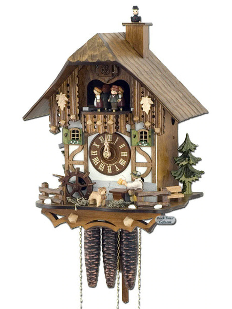 MT6564-9 Anton Schneider Musical Beer Drinker Chimney Sweep Chalet