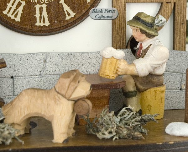 MT6564-9 Anton Schneider Musical Beer Drinker Chimney Sweep Chalet