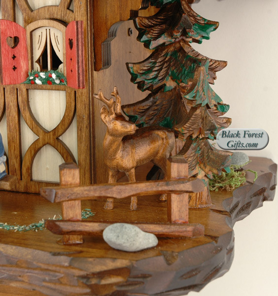 8TMT2683-9 Anton Schneider 8 Day See Saw Cuckoo Clock