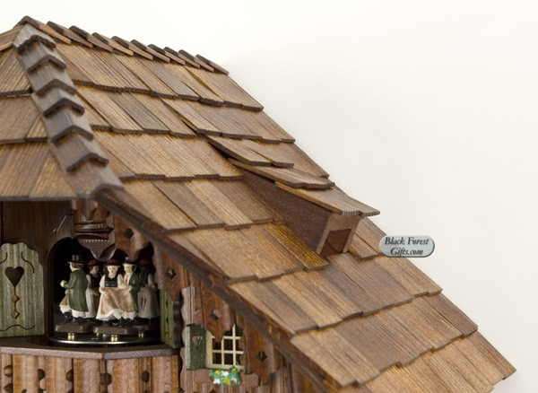 8TMT5483-9 Anton Schneider 8 Day Wood Chopper and Sawer Cuckoo Clock