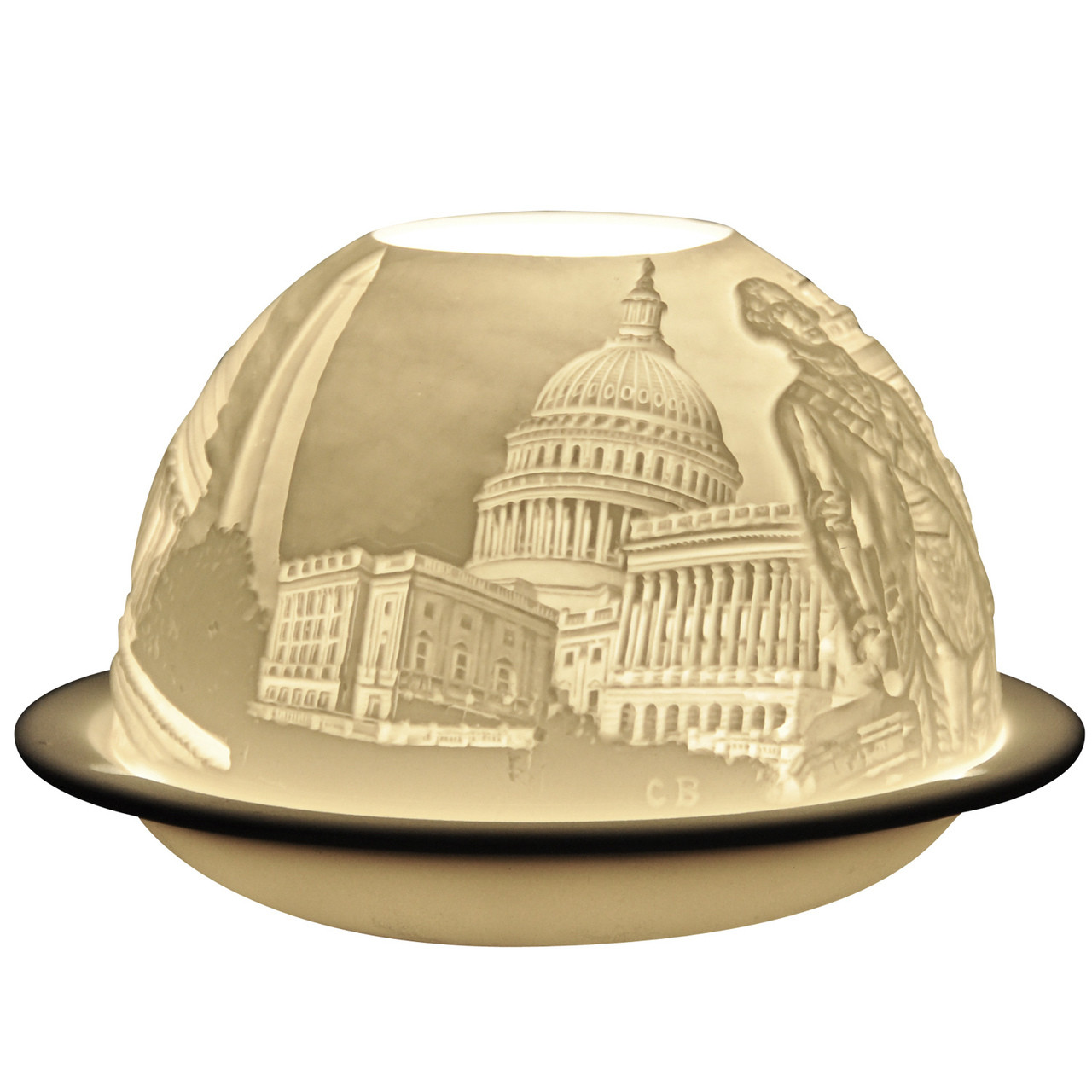 2844 Bernardaud Washington DC Lithophane Votive Candle