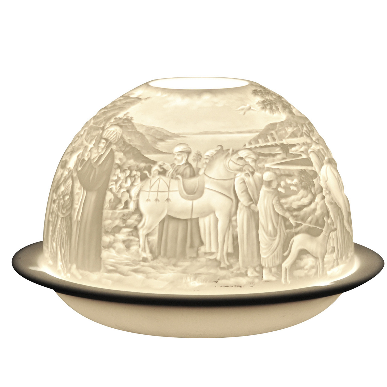 4013 Bernardaud Nativity Lithophane Votive Candle