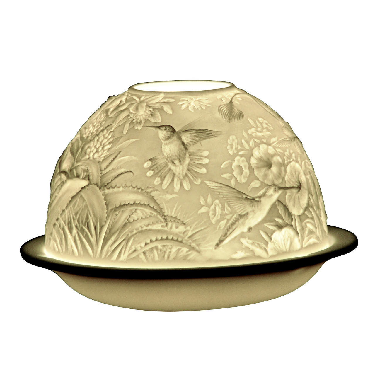 7693 Bernardaud Hummingbird Lithophane Votive Candle