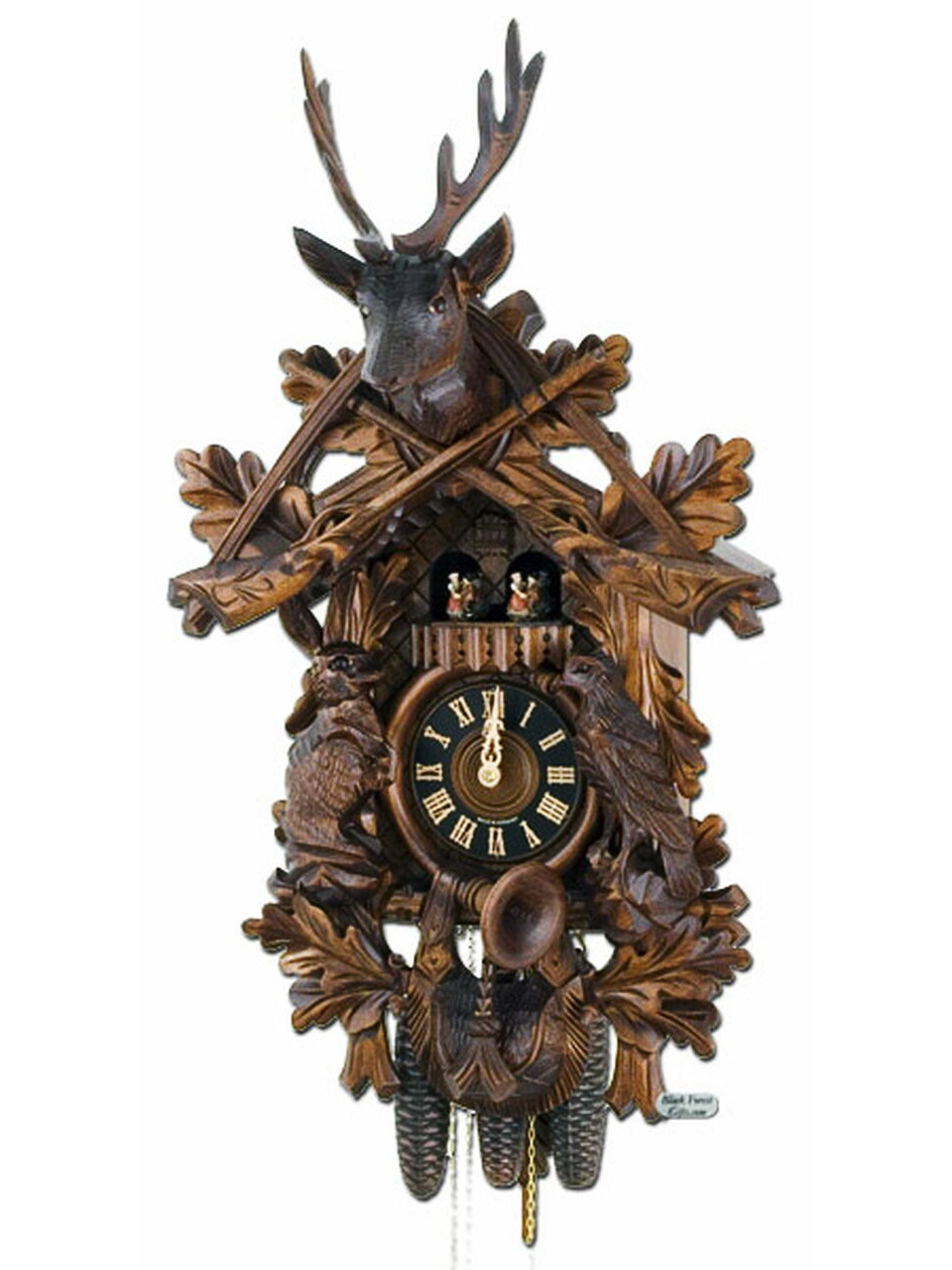 8634-6TNU Hones 8 Day Hunters Cuckoo Clock