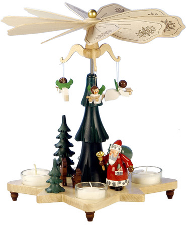 33-303 Santa with Angels Ulbricht Tea Light German Pyramid