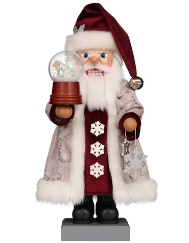 0-831 Ulbricht Snow Globe Santa Nutcracker
