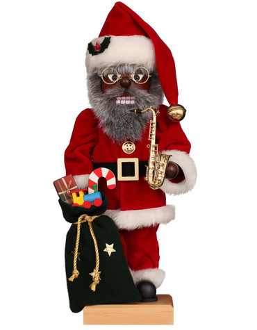 0-851 Ulbricht Jazz Santa with Saxophone Nutcracker