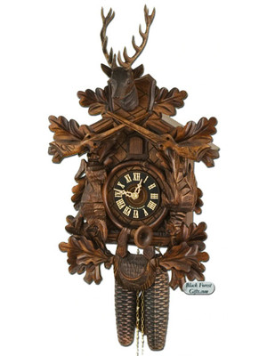 830-4NU Hones 8 Day Authentic Hunters Cuckoo Clock