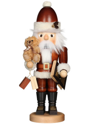 32-965 Ulbricht Natural Santa with Teddy Nutcracker