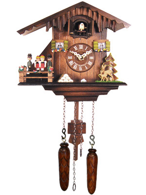 932QM Quartz Musical Fox and Grapes Cuckoo Clock