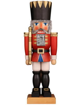 32-991 Extra Large Ulbricht Red King Nutcracker