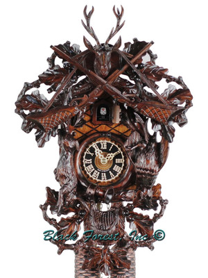 8261-5 Hones Large 8 Day Hunters Cuckoo Clock