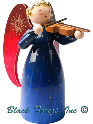 553-4R-2B Wendt and Kuhn 2018 Large Richly Painted Angel Blue