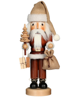 32-333 Ulbricht Santa with Tree Natural Nutcracker