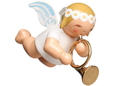6307-17 Marguerite Angel with French Horn Ornament from Wendt and Kuhn