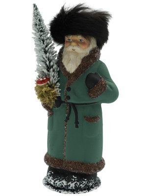 295-12 Green Santa with Mushroom from Ino Schaller