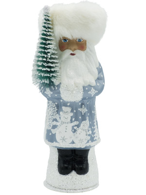 20274 Russian Santa Blue with Snowman from Ino Schaller