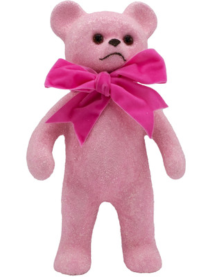 3504-P Pink Beaded Teddy Bear from Ino Schaller Paper Mache