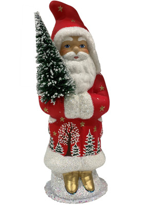 24285 Red Santa with Tree and Gold Boots from Ino Schaller