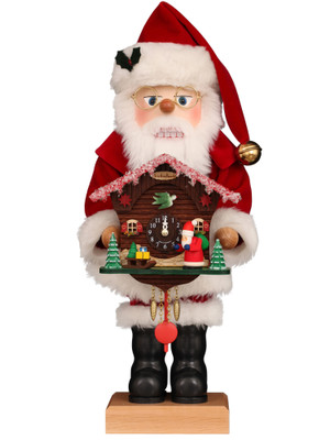 0-891 Santa Nutcracker with Working Clock from Christian Ulbricht