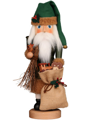 32-586 Santa Claus in Green Nutcracker from Christian Ulbricht