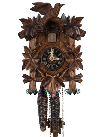 100-1-9BF 5 Leaf Mechanical 9 Inch 1 Day Cuckoo Clock