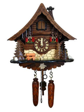 471QM-MG Quartz Chalet Musical Cuckoo Clock